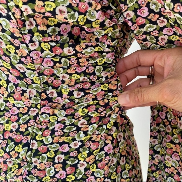 Zara floral retro mini dress BLOGGERS FAVORITE!! NWT - Picture 8 of 13